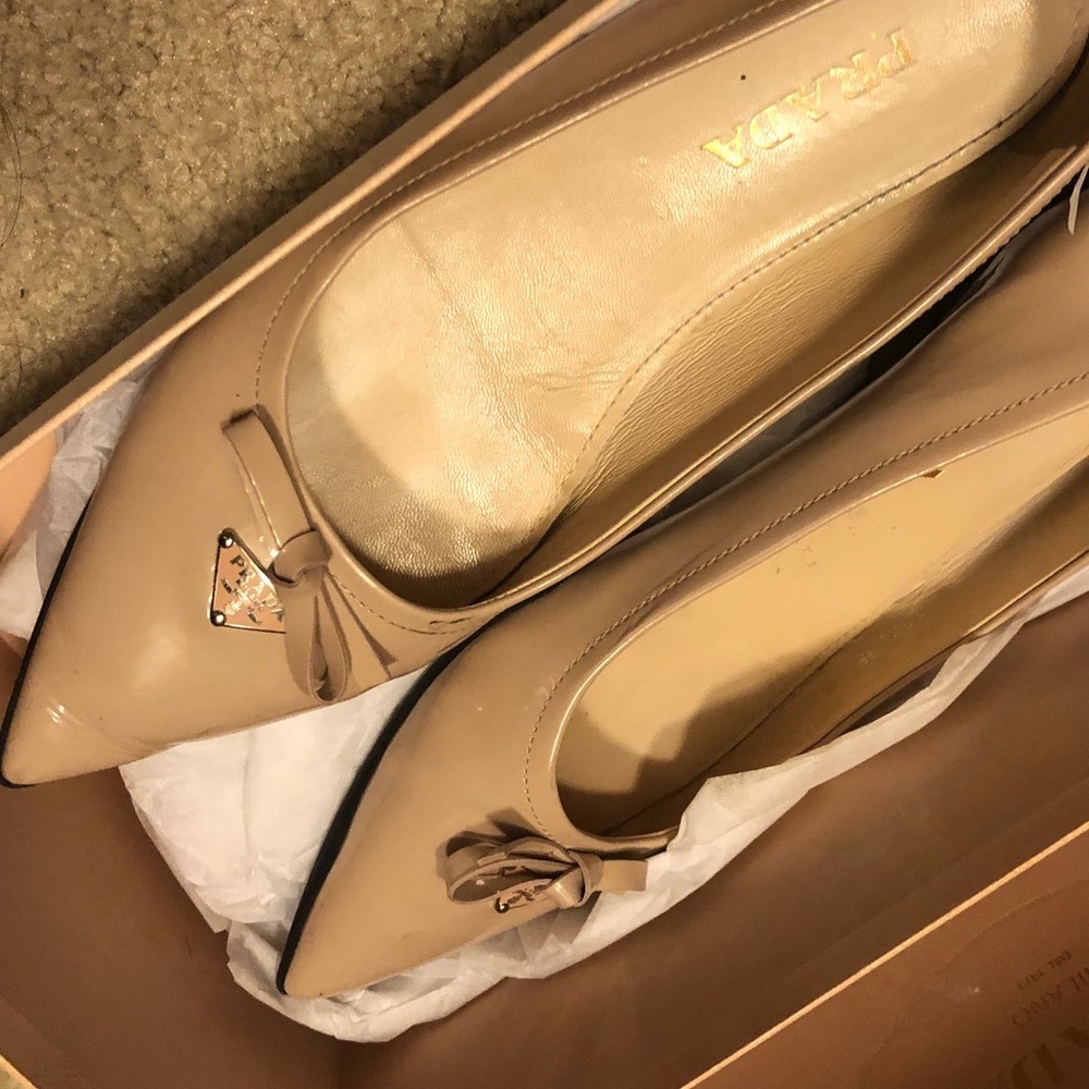 Prada nude flats